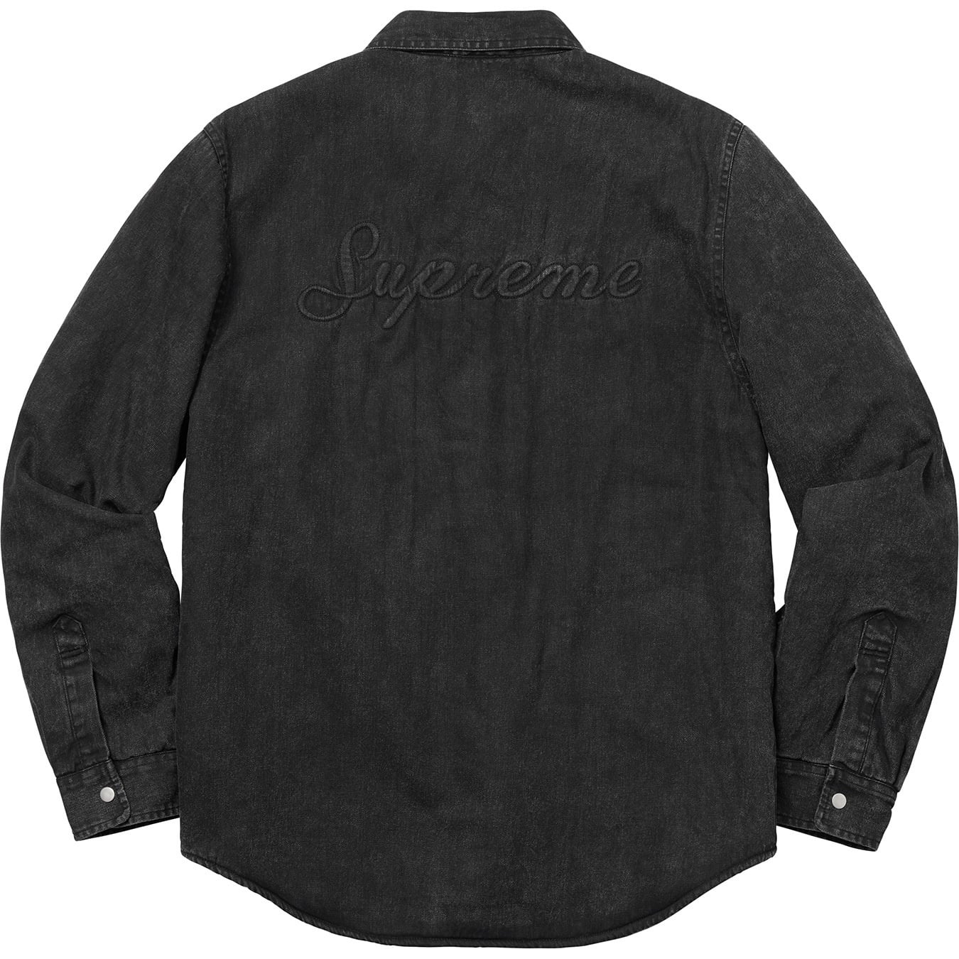 Sherpa Lined Denim Shirt view 3